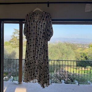 Neutral peacock dress